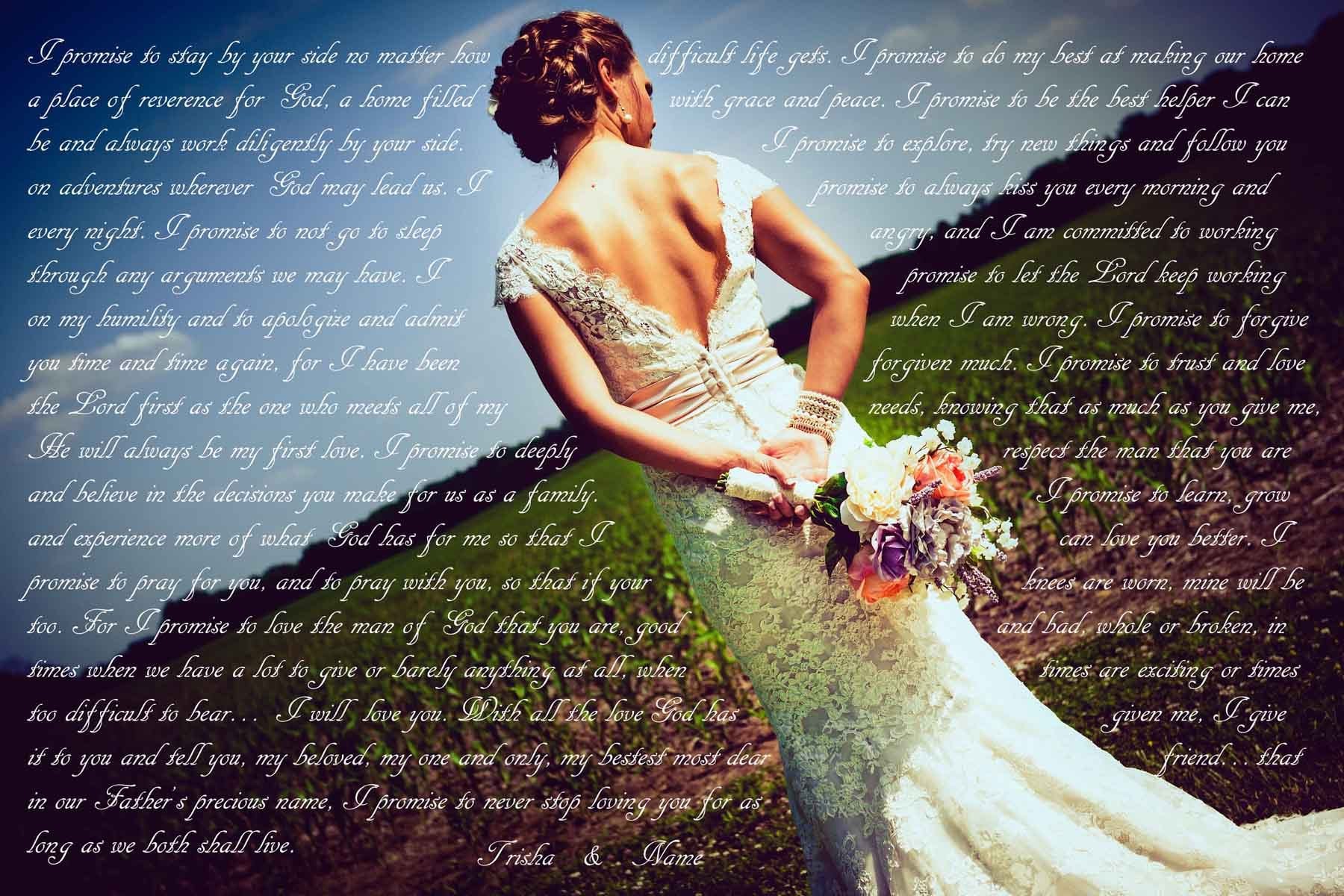 2nd Anniversary Gift - A Personalized Word Art Canvas