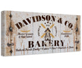 Personalized - Family Bakery - Canvas