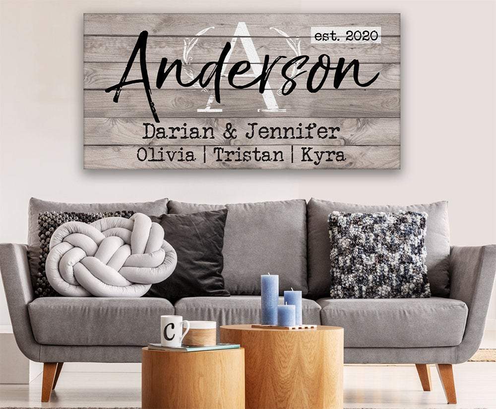 Personalized - Family Name - Canvas