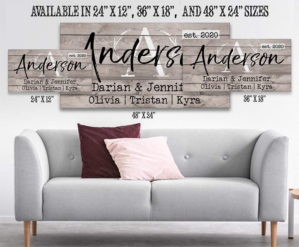 Personalized - Family Name - Canvas