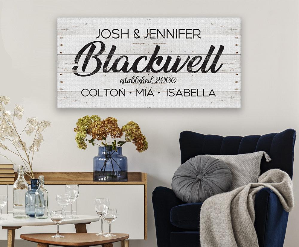 Personalized - Family Name - Canvas