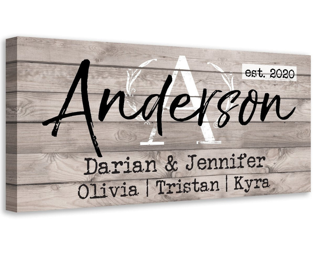 Personalized - Family Name - Canvas