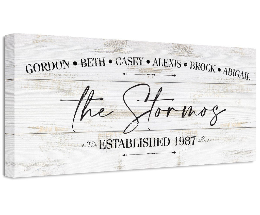 Personalized - Family Name - Canvas