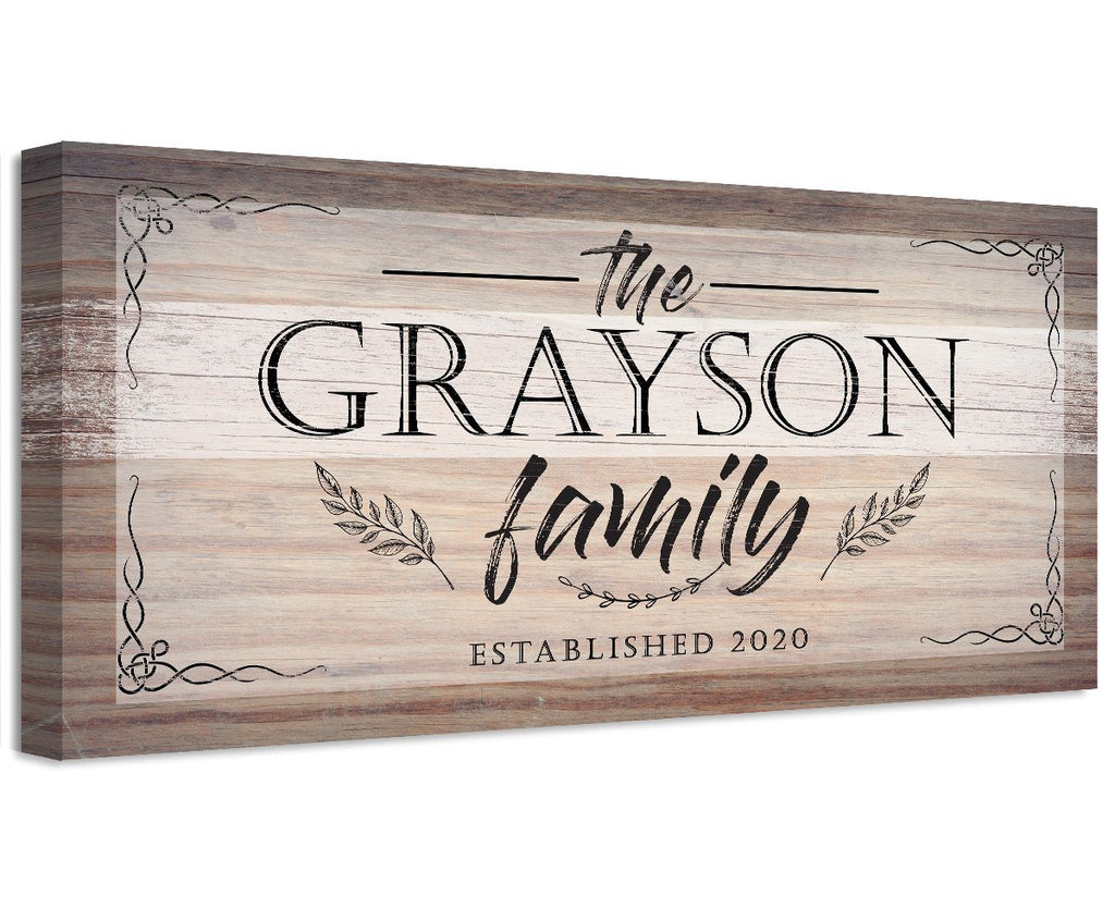 Personalized - Family Name - Canvas