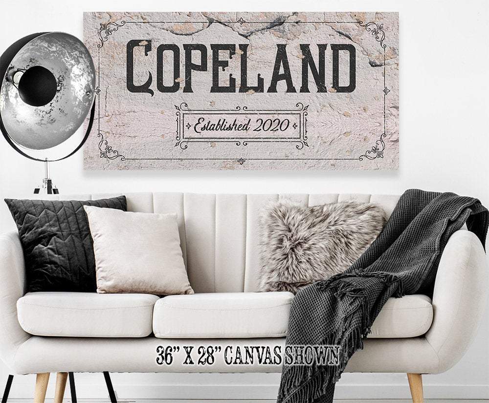 Personalized - Family Name - Canvas