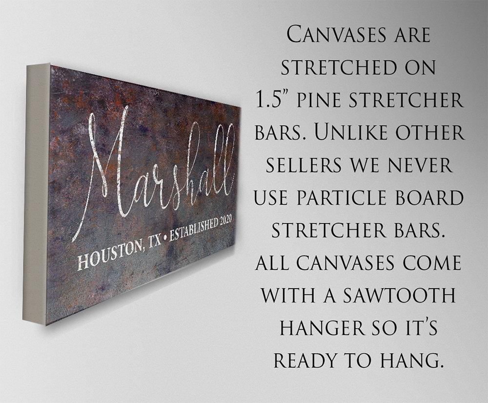 Personalized - Family Name - Canvas