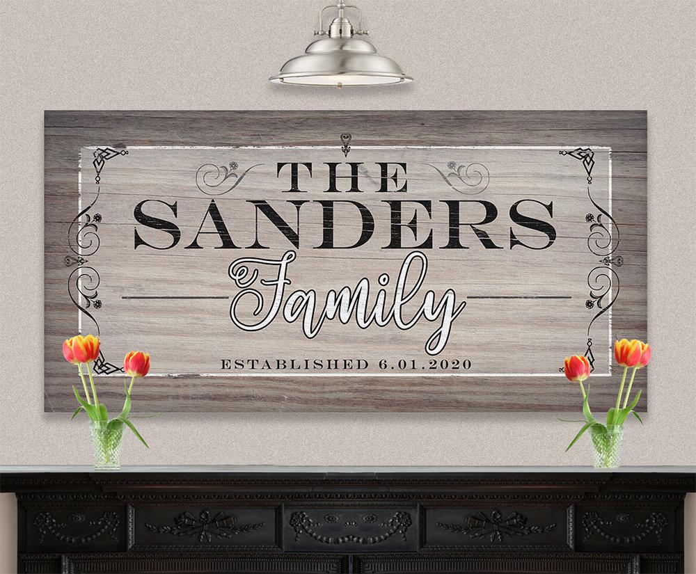 Personalized - Family Name - Canvas
