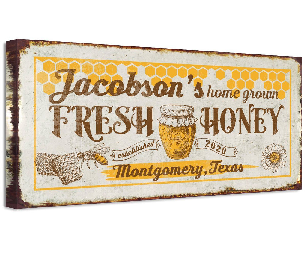 Personalized - Home Grown Honey - Canvas