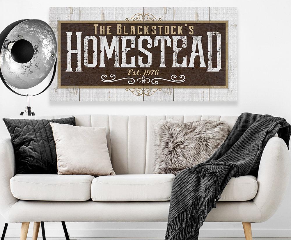 Personalized - Homestead - Canvas