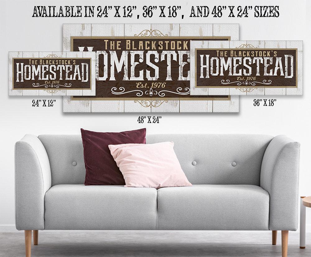 Personalized - Homestead - Canvas