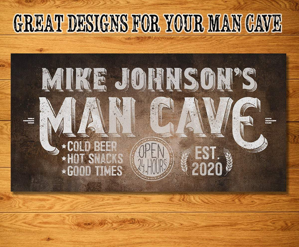 Personalized - Man Cave - Canvas