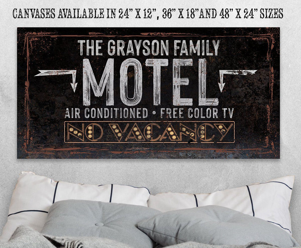 Personalized - No Vacancy Motel - Canvas