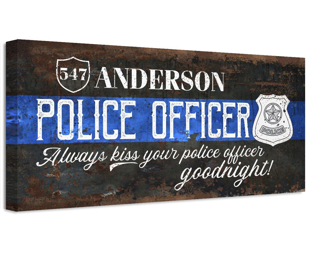 Personalized - Police Officer - Canvas