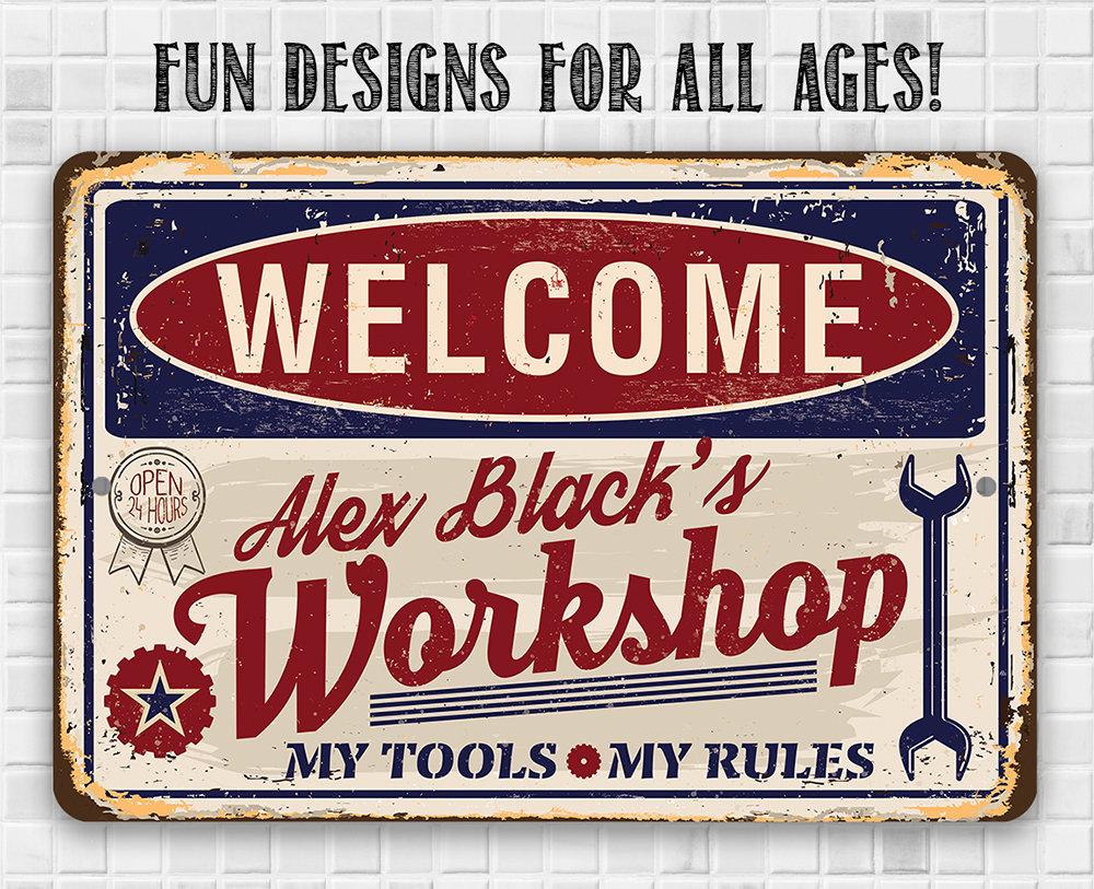 Personalized - Workshop - Metal Sign