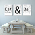 Eat Drink And Be Merry Home Decor Canvases