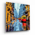 Istiklal Street Glass Wall Art