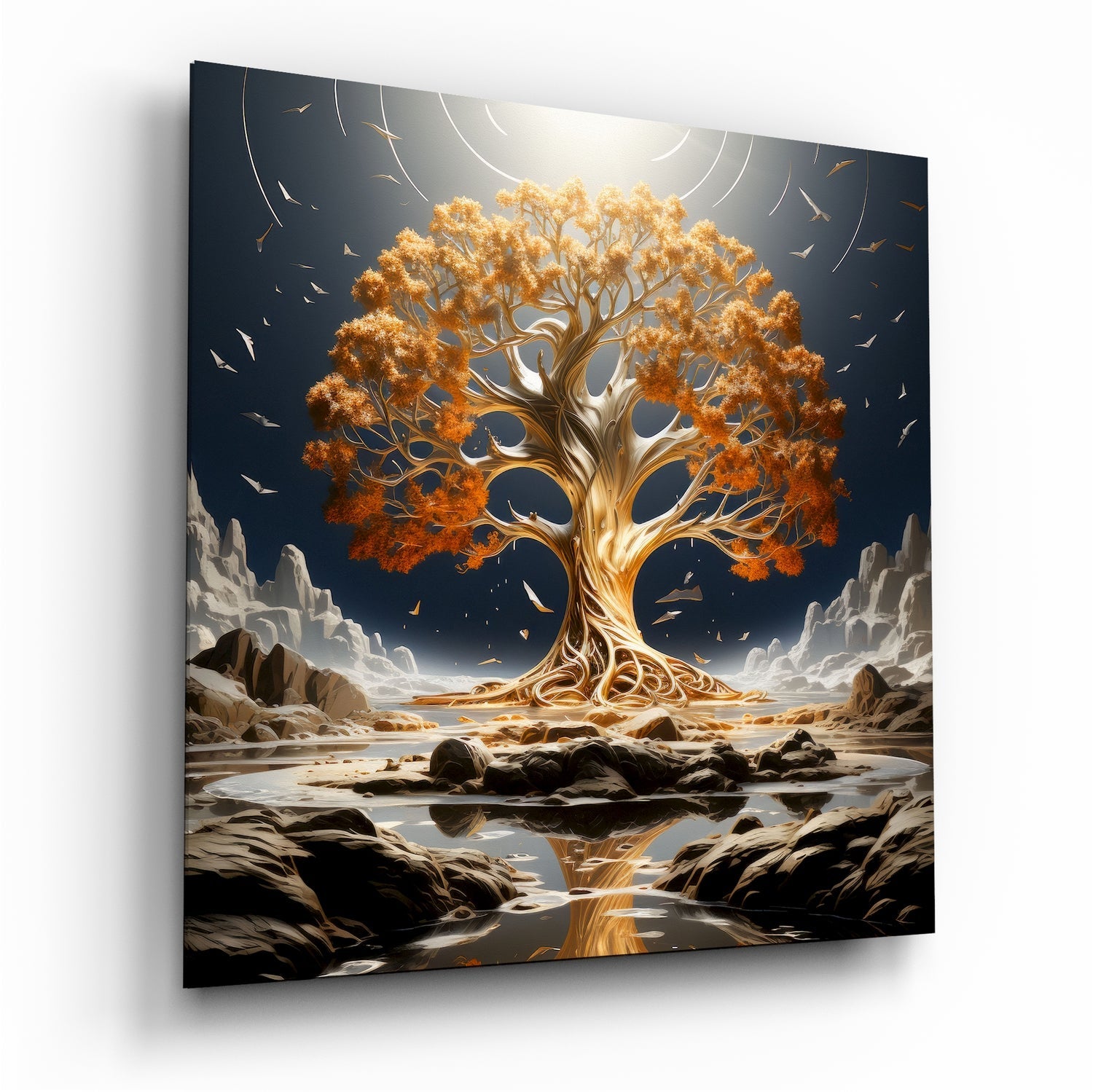 Tree of Life Glass Wall Art|| Designer's Collection