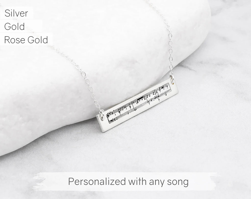 Sheet Music Necklace
