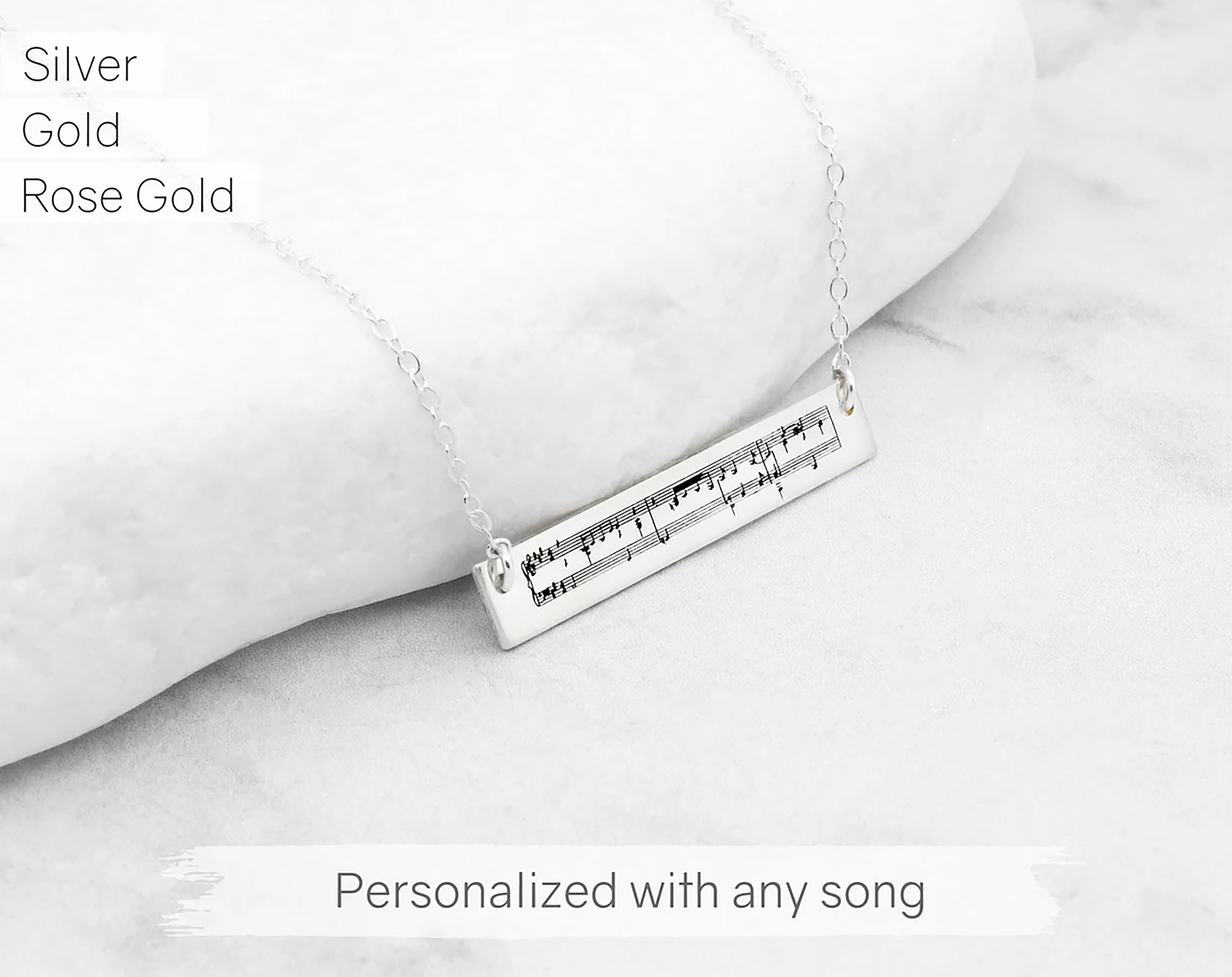 Sheet Music Necklace
