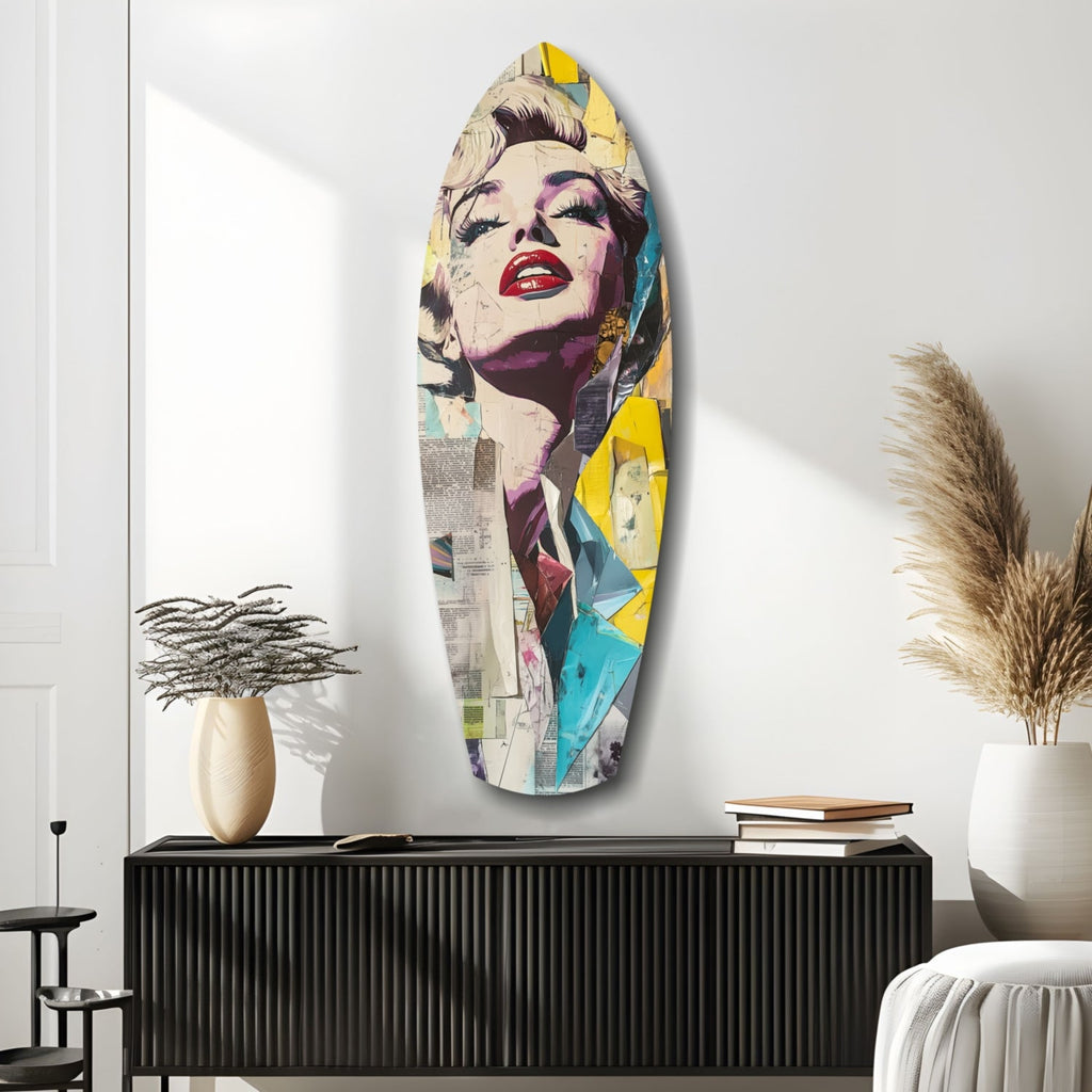 Marilyn Monroe Glass Wall Art