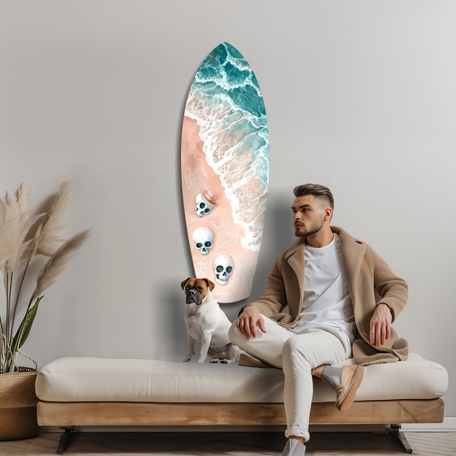 Seashore Glass Wall Art