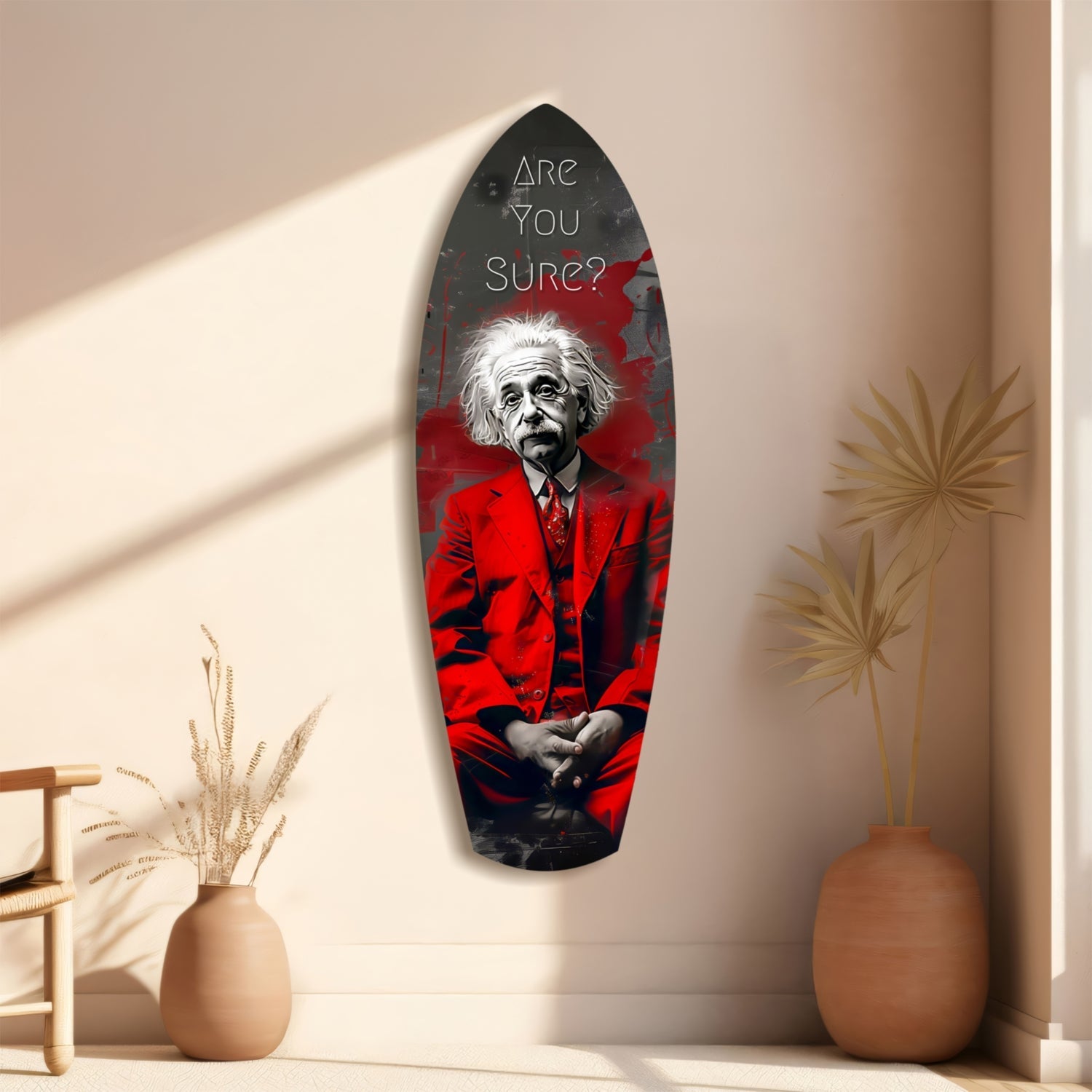 Are You Sure Glass Wall Art
