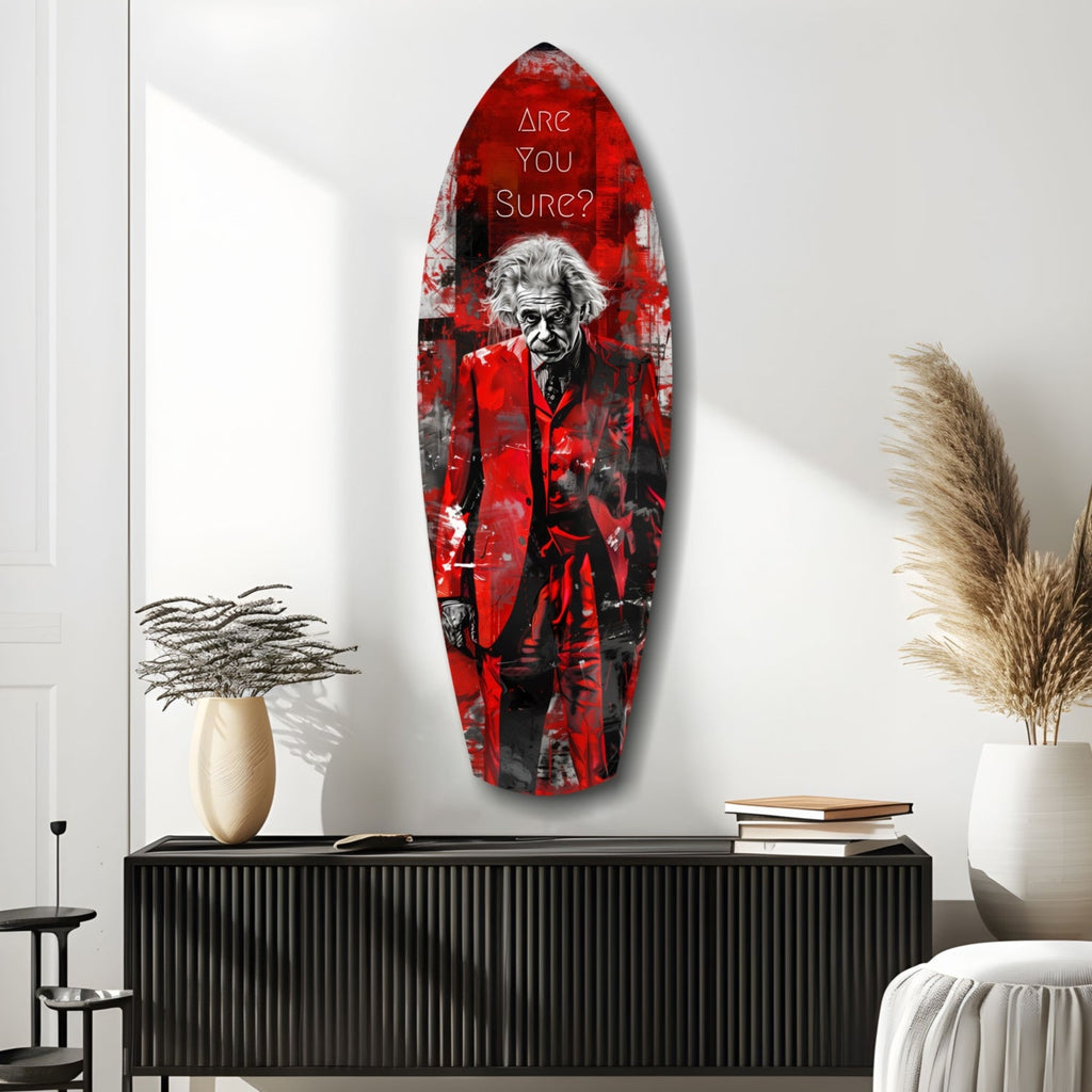 Are You Sure Glass Wall Art