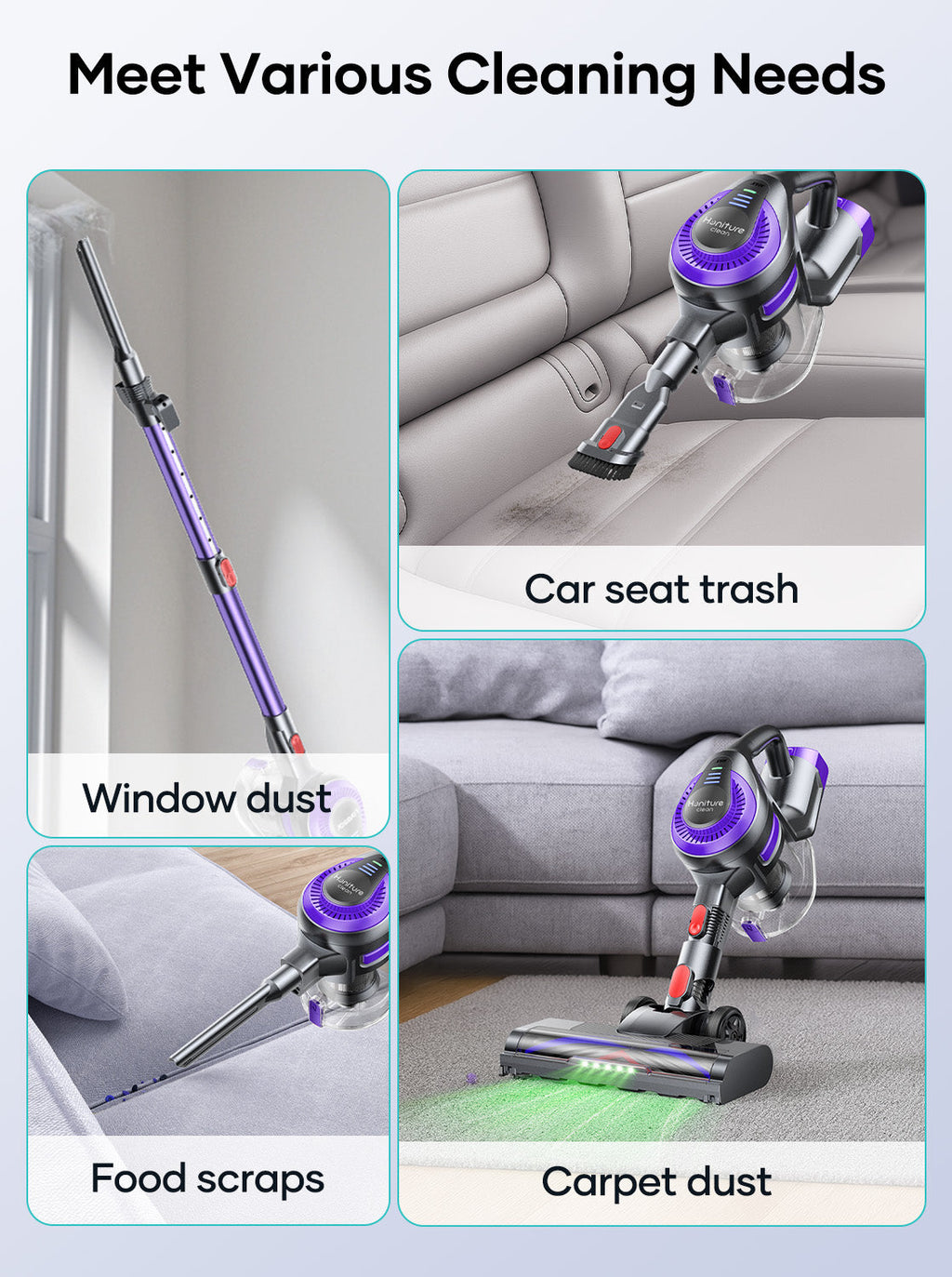【New Arrivals】Honiture Y10 Cordless Stick Vacuum
