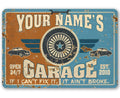 Personalized - Garage - Metal Sign