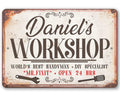 Personalized - Workshop - Metal Sign