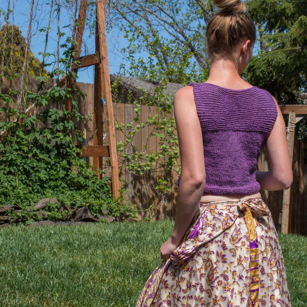 V Neck Crop Top Knitting Kit