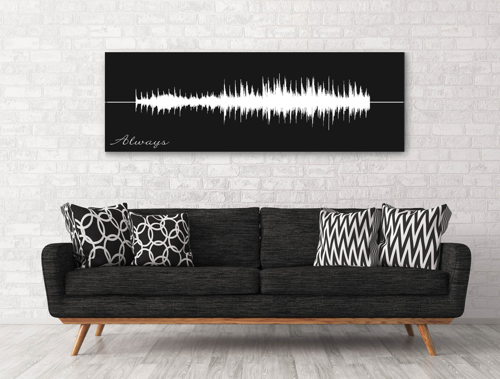 Sound Wave Canvas - A Personalized Design Using Your Voice On Canvas