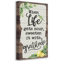 When Life Gets Sour - Canvas
