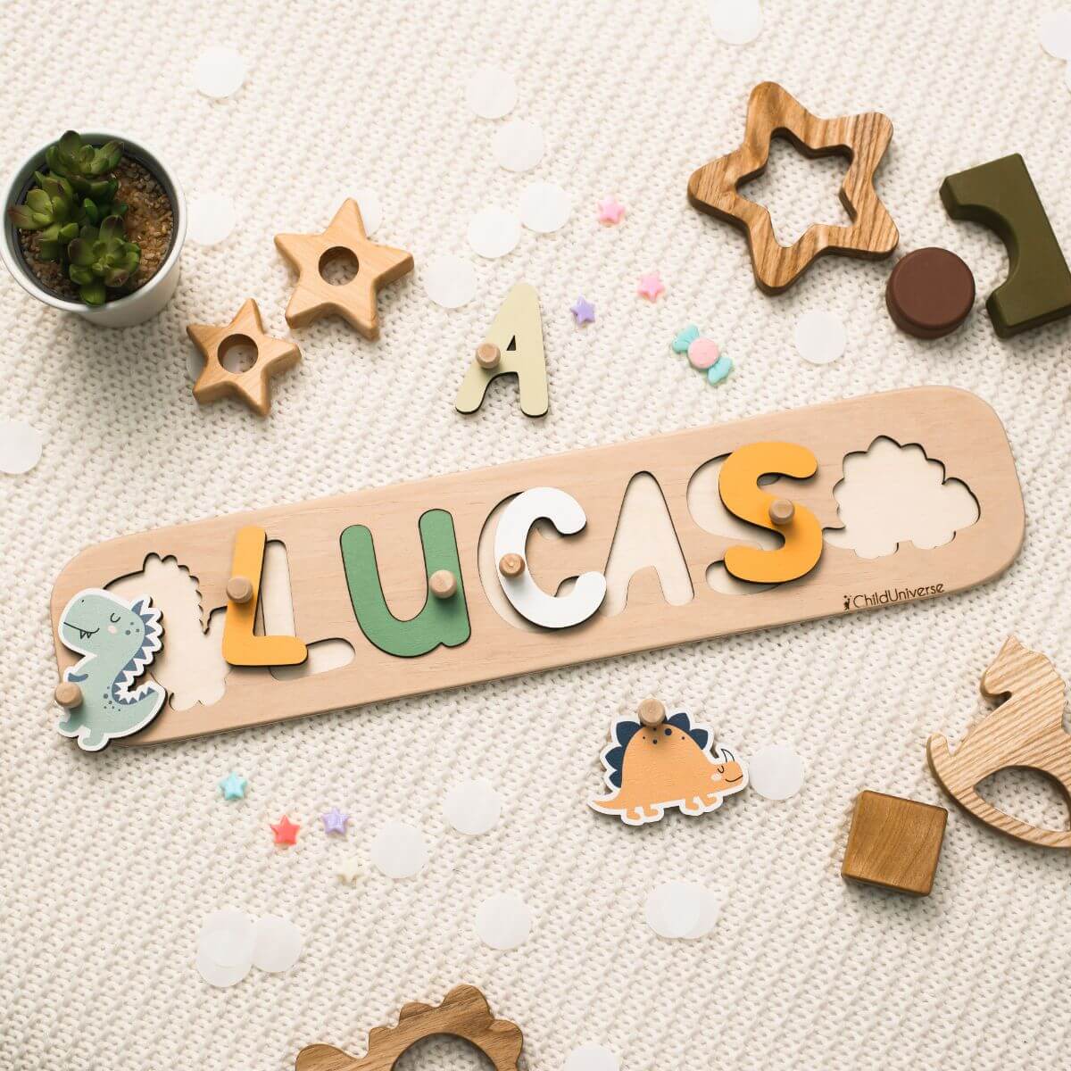 Name Puzzle with Pegs