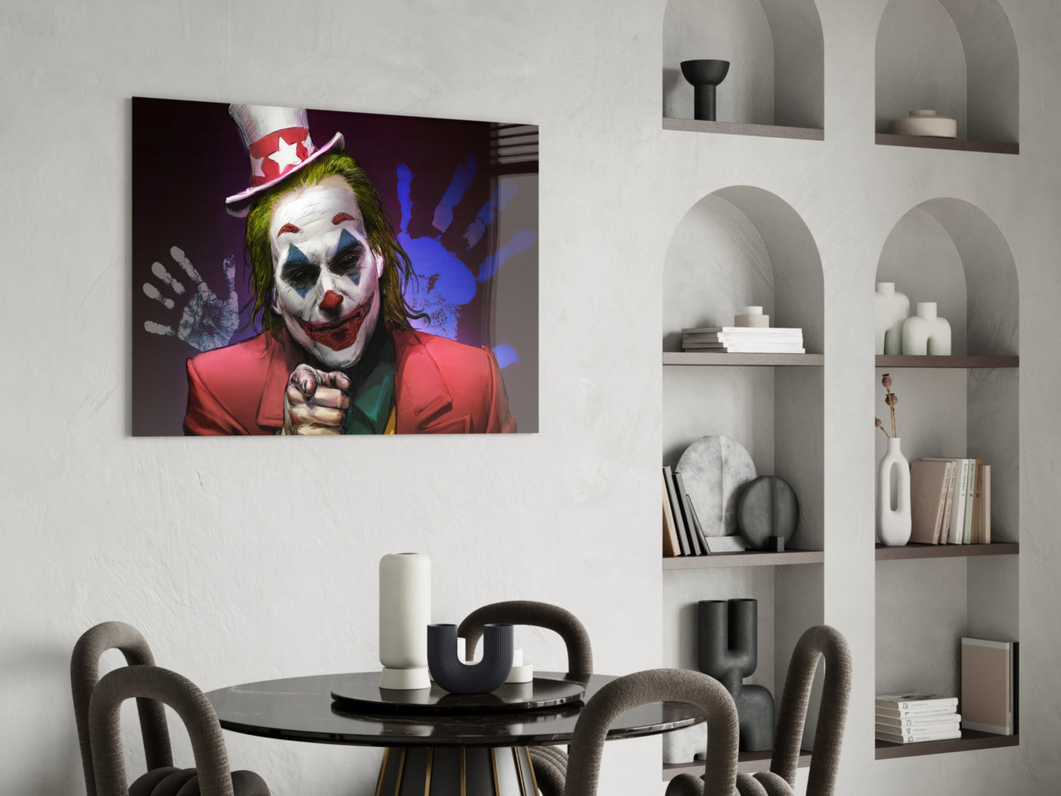 Joker Glass Wall Art