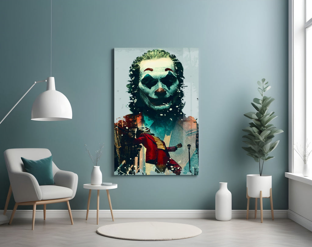 Joker Glass Wall Art