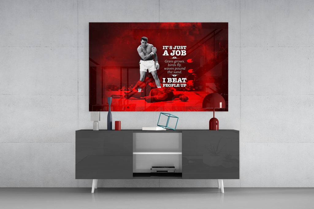 Muhammad Ali Glass Wall Art