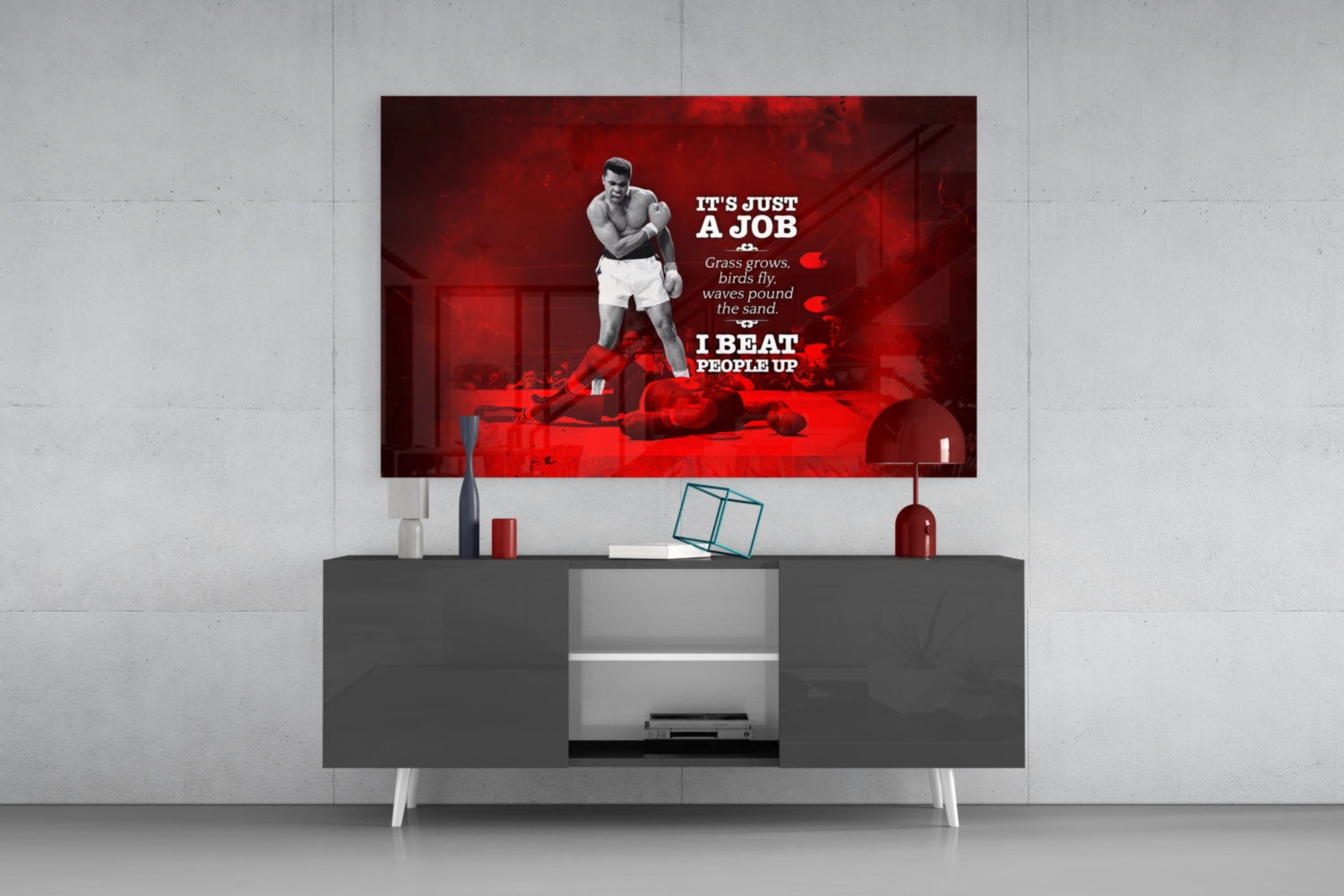 Muhammad Ali Glass Wall Art