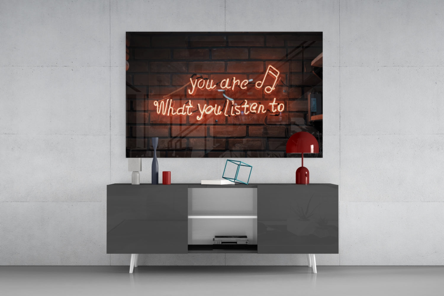 Music Glass Wall Art