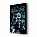 Cam Newton Glass Wall Art