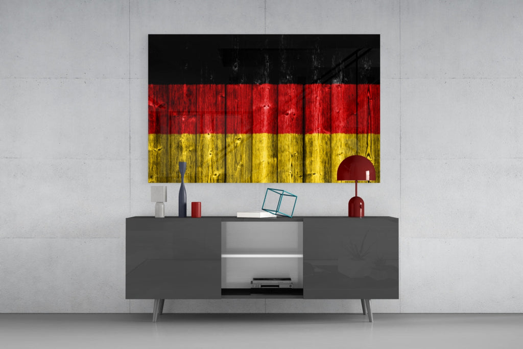 Flag of Germany Glass Wall Art