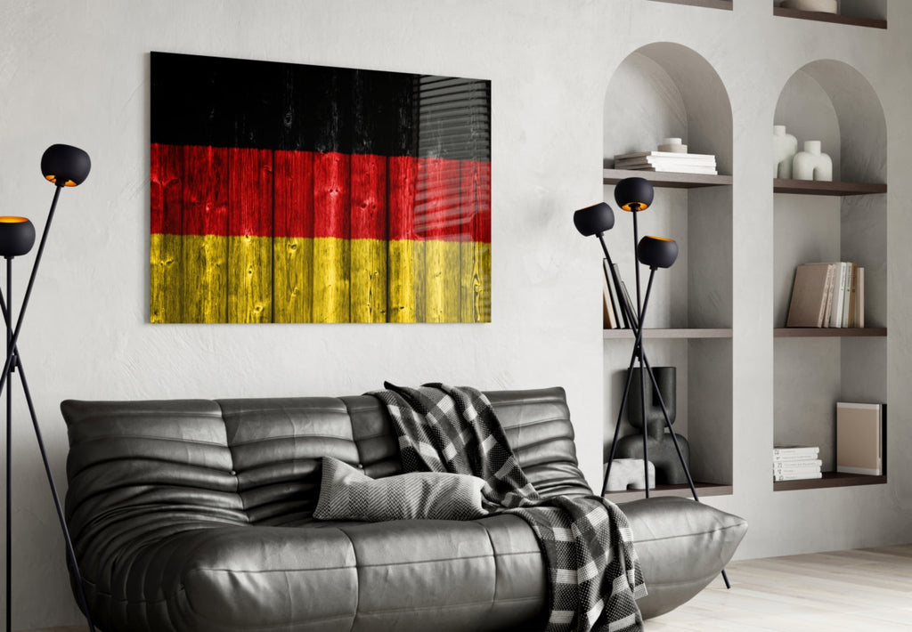 Flag of Germany Glass Wall Art