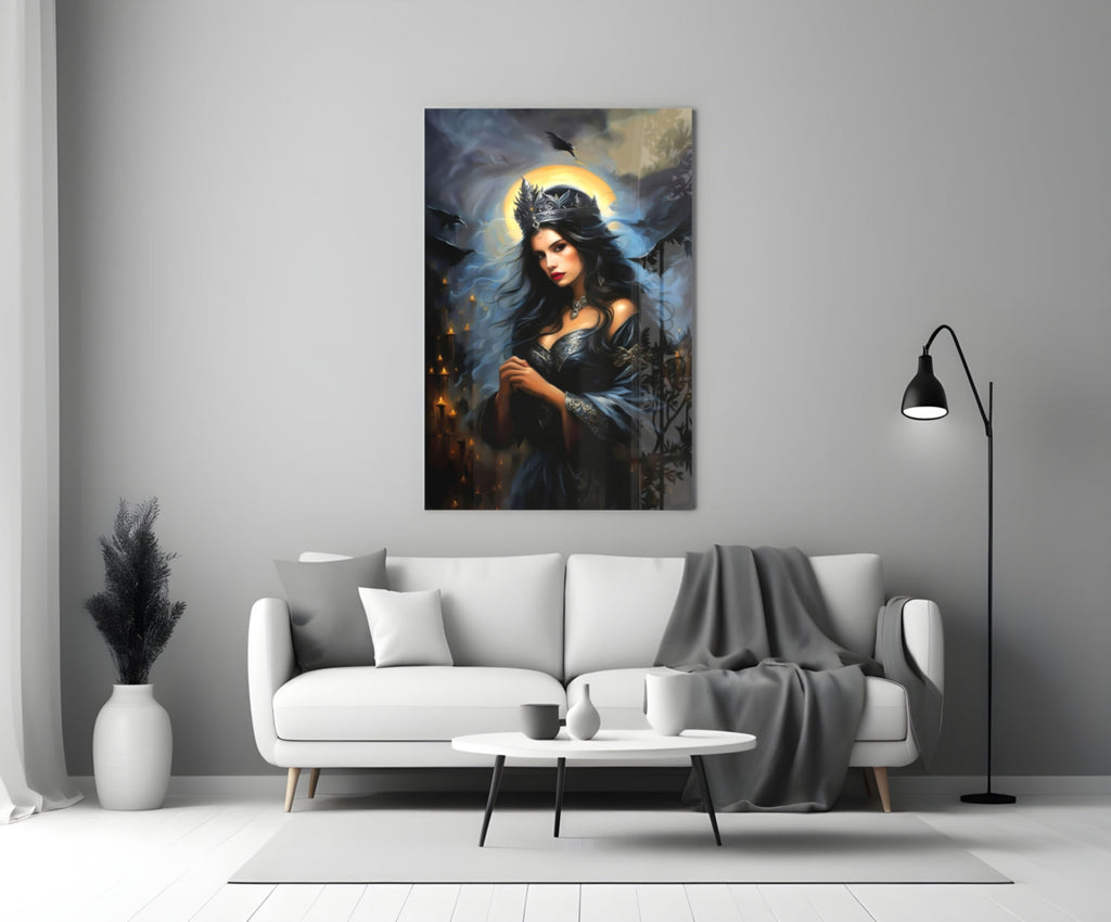Dark Queen Glass Wall Art