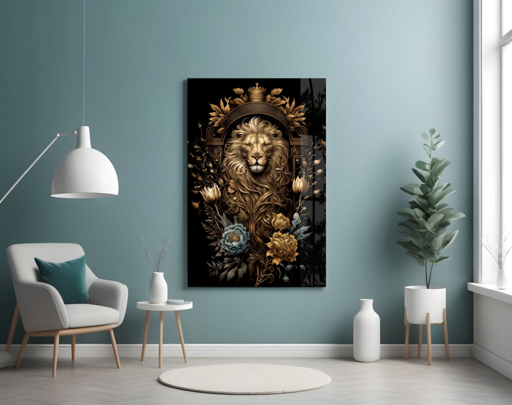 Lion King Glass Wall Art