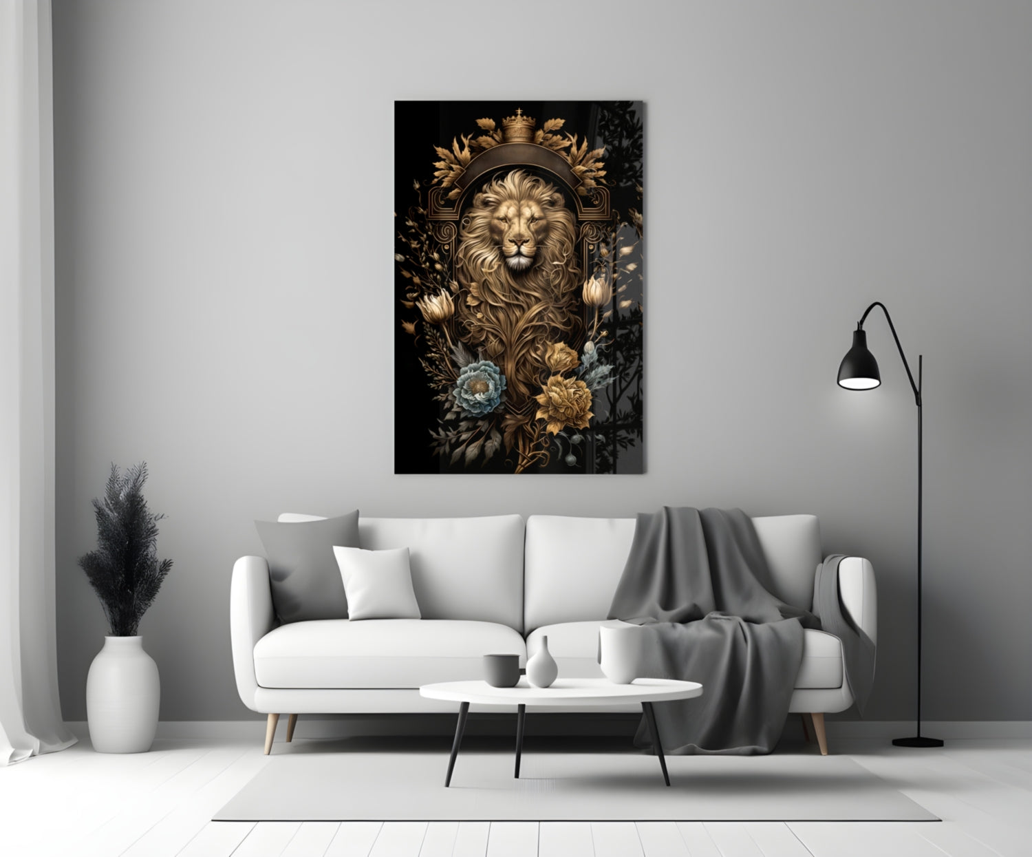 Lion King Glass Wall Art