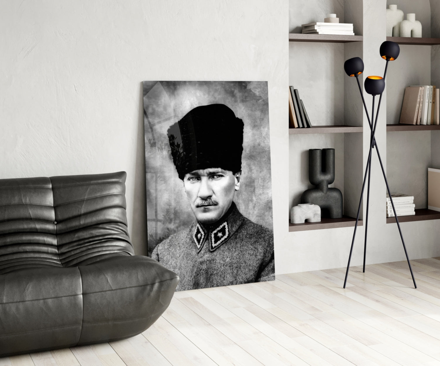 Ataturk  Glass Wall Art