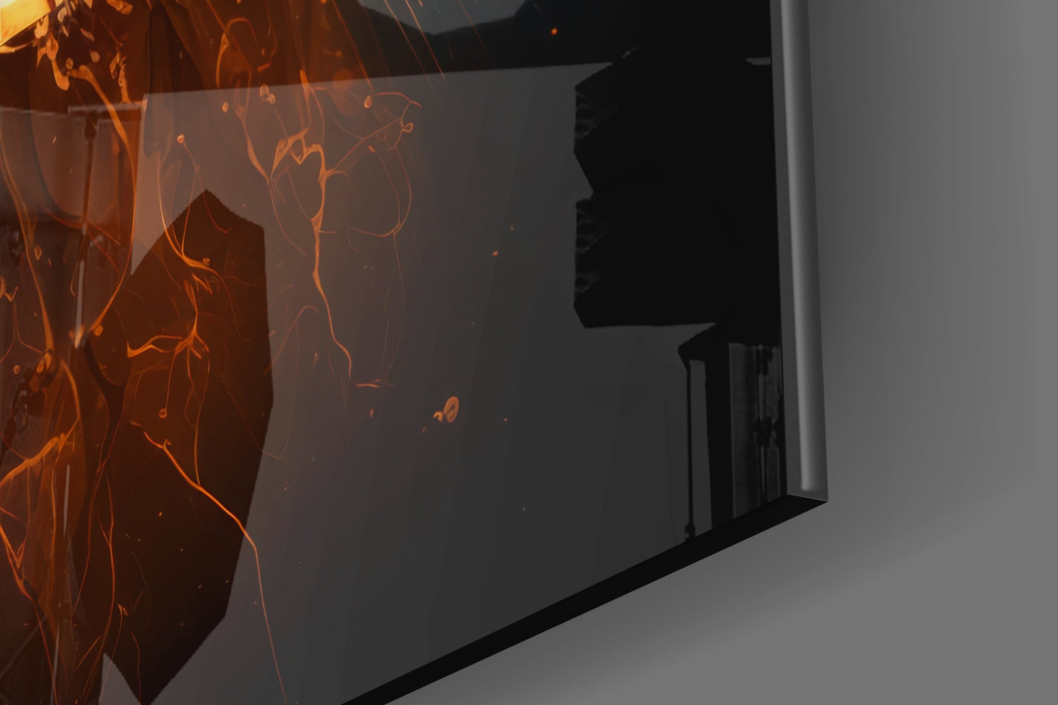 Bitcoin Glass Wall Art