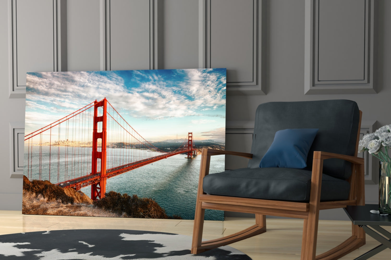 Golden Gate Bridge Glass Wall Art