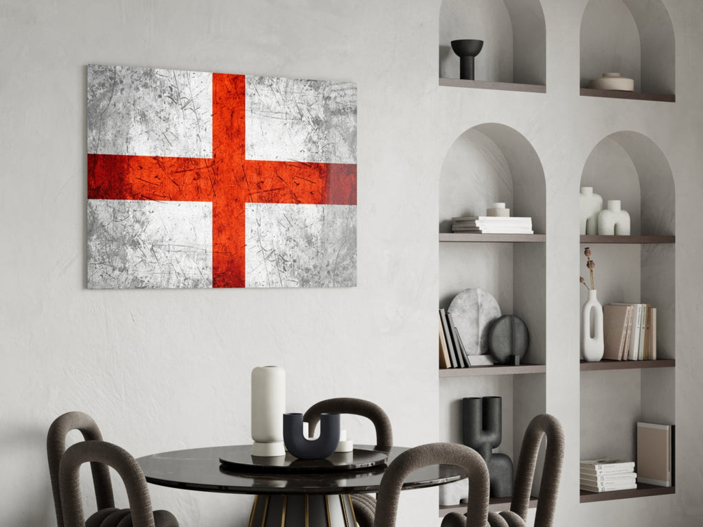 Flag of England Glass Wall Art