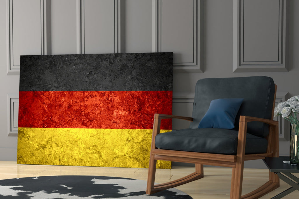 Flag of Germany Glass Wall Art